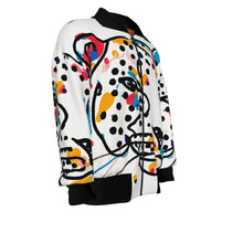 Load image into Gallery viewer, Leopard Face Line Art | Unisex Knitted Jacket
