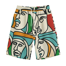 Load image into Gallery viewer, Men Faces | Unisex Straight Short (100% Cotton)
