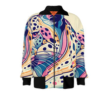 Load image into Gallery viewer, Blue and Pink Leopard Print | Unisex Knitted Jacket
