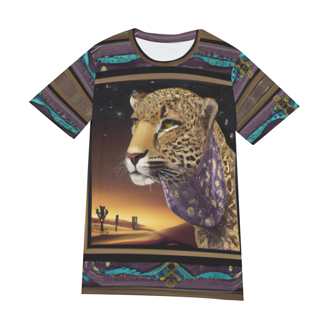 Luxury Digital Art of Leopard | Unisex T-Shirt | (100% Cotton)