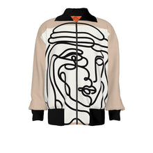 Load image into Gallery viewer, Man wearing Shemagh Line Art | Unisex Knitted Jacket
