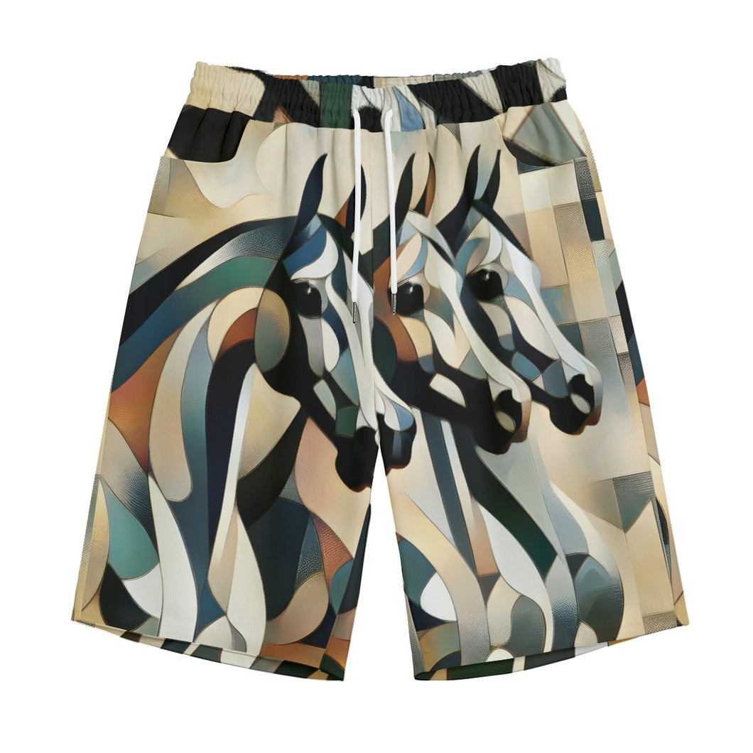 Horses Art | Unisex Straight Short (100% Cotton)