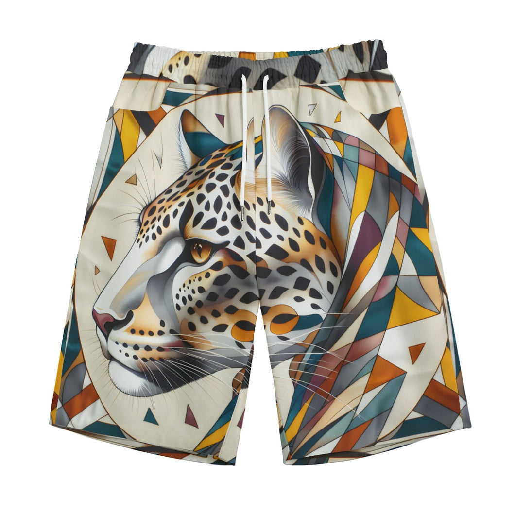 Luxury Print of Leopard | Unisex Straight Short (100% Cotton)