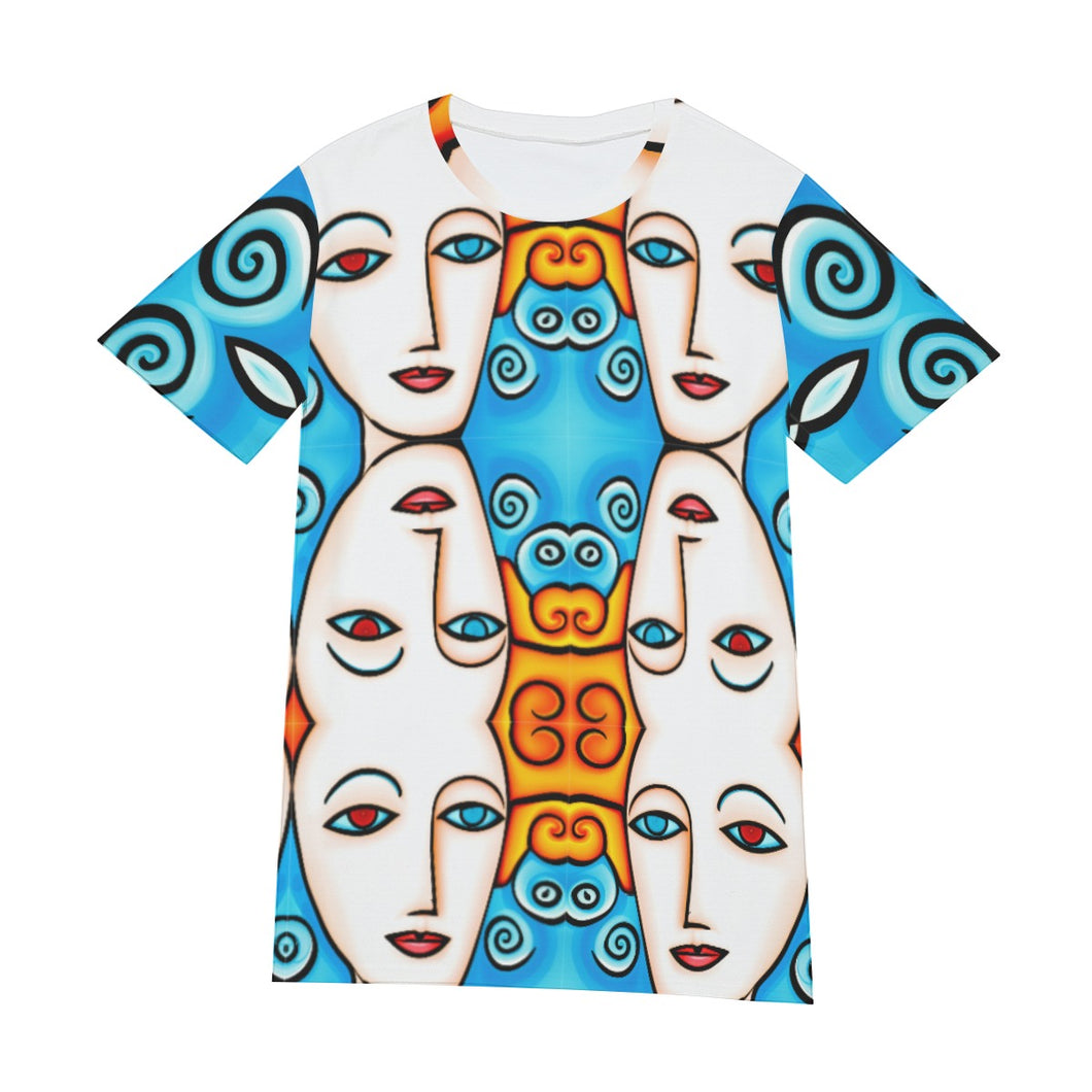 Women Face Abstract Art | Unisex T-Shirt | (100% Cotton)