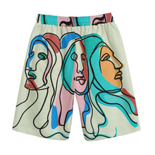 Load image into Gallery viewer, Arabic Women Line Art | Unisex Straight Short (100% Cotton)
