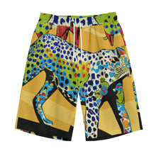 Load image into Gallery viewer, Leopards with Colorful Body in Desert | Unisex Straight Short (100% Cotton)
