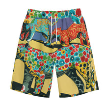 Load image into Gallery viewer, Leopards with Colorful Body in Desert  | Unisex Straight Short (100% Cotton)
