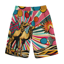 Load image into Gallery viewer, Camels in Desert Pop Art | Unisex Straight Short (100% Cotton)
