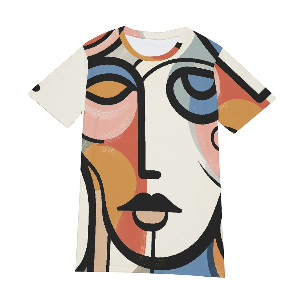 Full Face Abstract Art | Unisex T-Shirt | (100% Cotton)