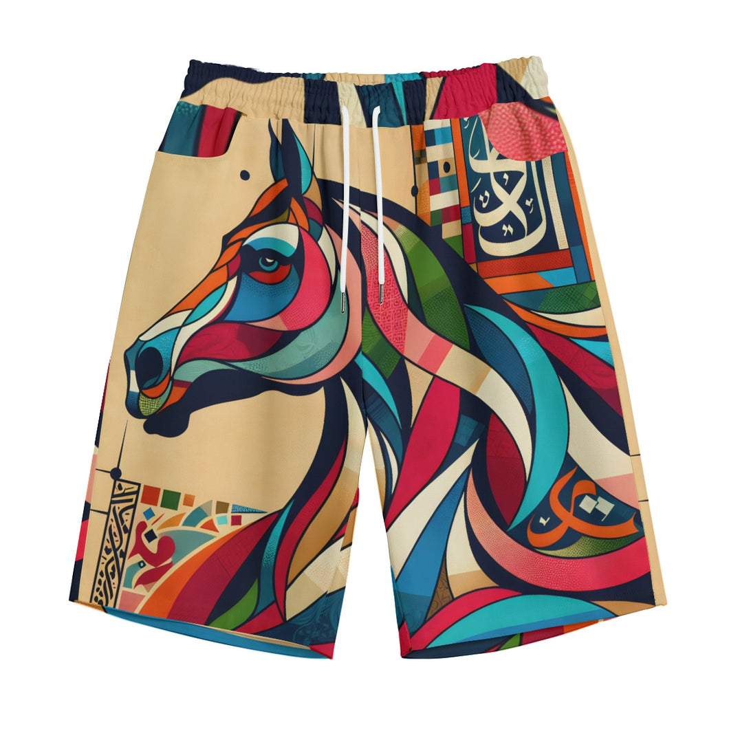 Colorful Horse Art | Unisex Straight Short (100% Cotton)