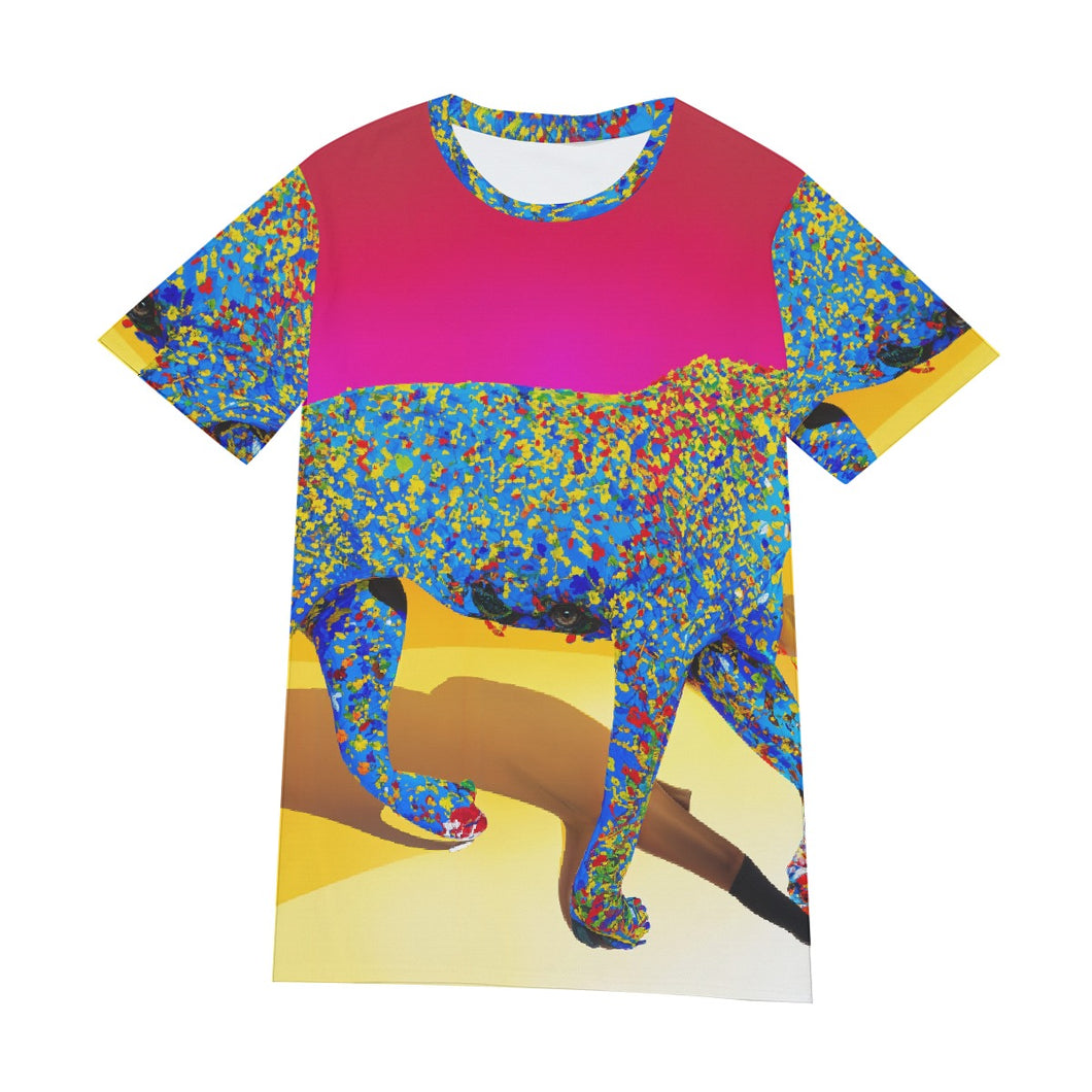 Leopards with Blue Body | Unisex T-Shirt | (100% Cotton)