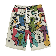 Load image into Gallery viewer, Arabic Men Continues Line Art | Unisex Straight Short (100% Cotton)
