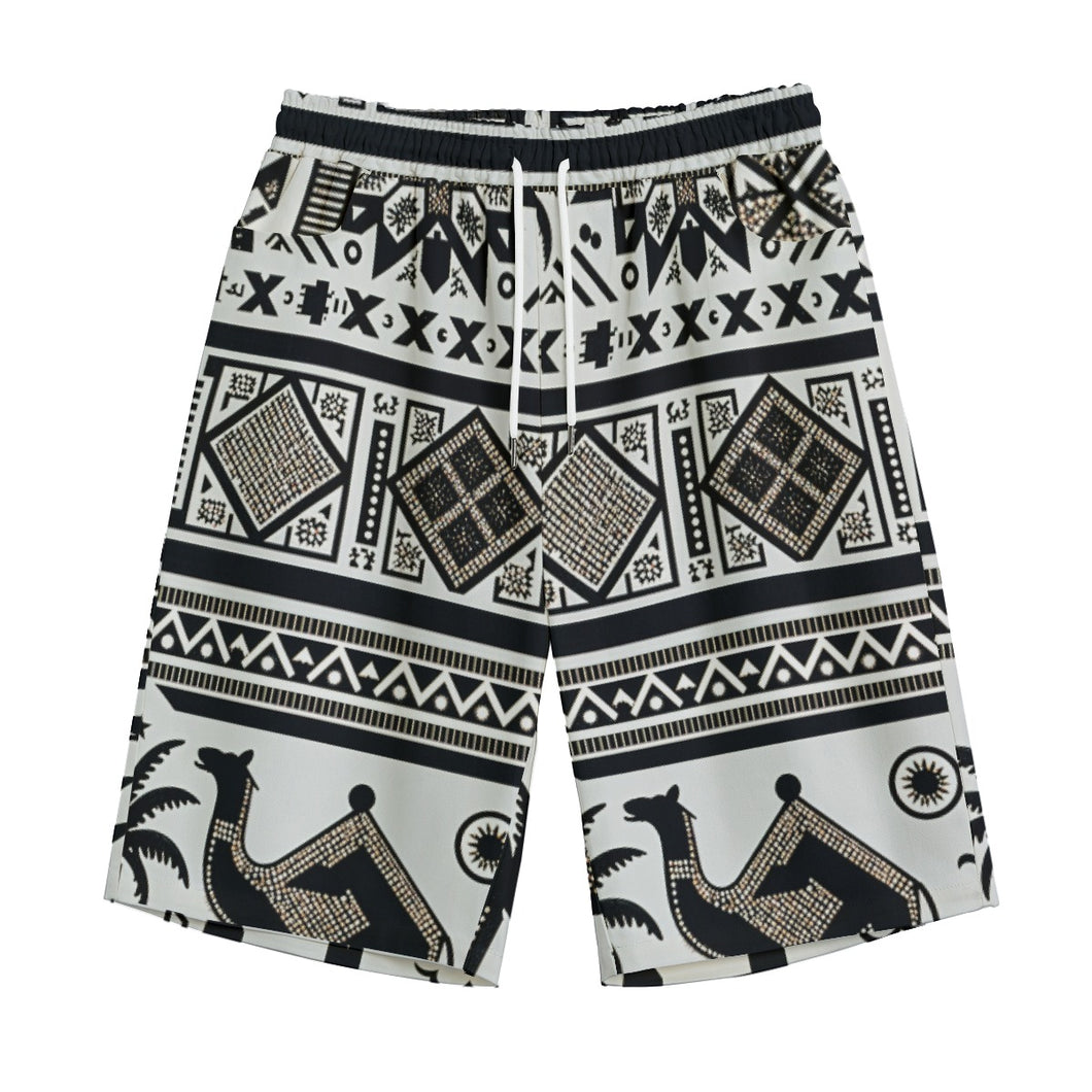 Black and White Arabic Heritage | Unisex Straight Short (100% Cotton)