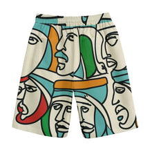 Load image into Gallery viewer, Men Faces | Unisex Straight Short (100% Cotton)
